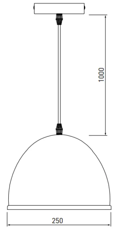 Dekor Katilu graue Metall-Pendelleuchte 2041