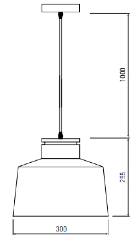 Dekor Margus mattweiße Metall-Pendelleuchte mit Holzaufsatz 3086