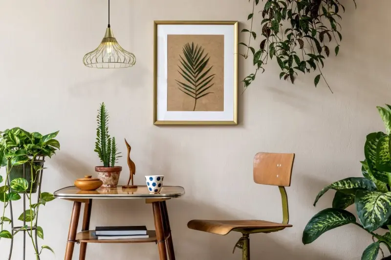 Dekor Lotte konische Vintage Draht-Pendelleuchte, Gold 2646