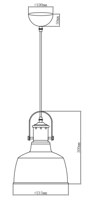 Decor Noor elegante weiße Pendelleuchte mit Kupferelement 6934