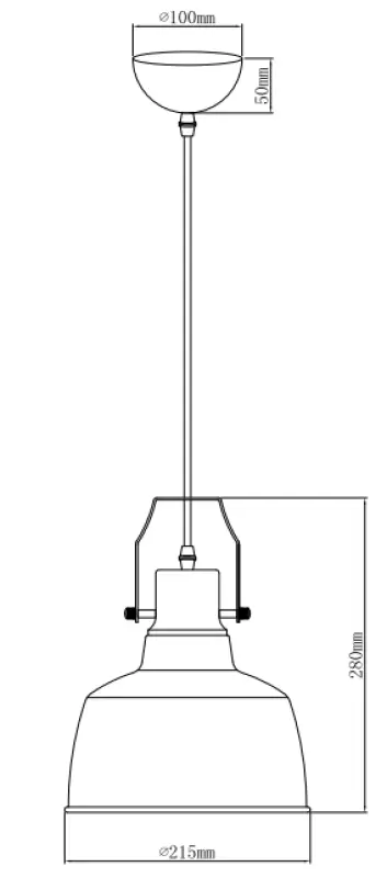 Decor Monroe moderne Pendelleuchte Schwarz-Gold 6958