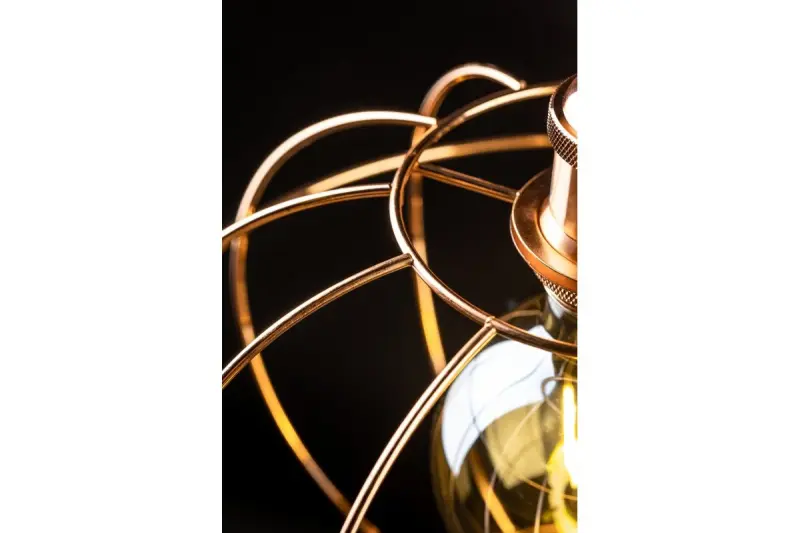 Decor Viela Draht-Pendelleuchte kugelförmig, Kupfer, Durchmesser 27,5 cm 7047