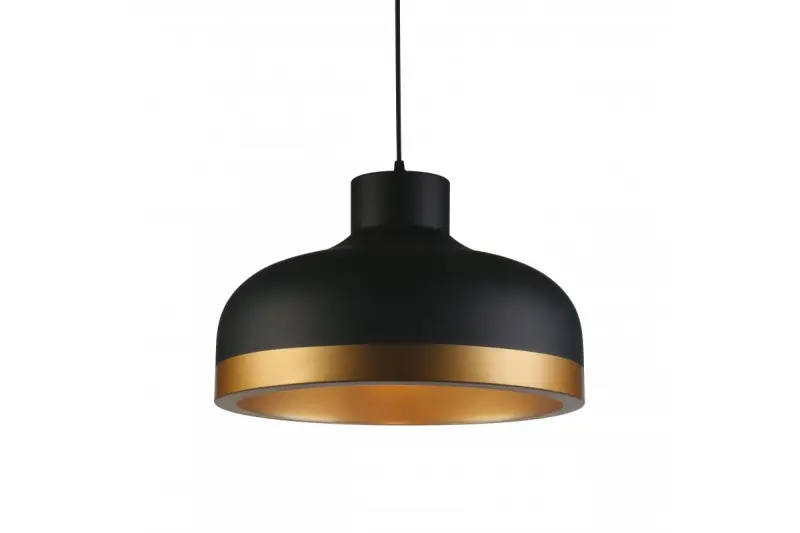 Decor Goldi moderne Pendelleuchte Schwarz-Gold, Durchmesser 42 cm 4113
