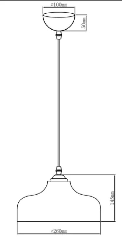 Dekor Marite klassische Pendelleuchte Braun getöntes Glas Durchmesser 26 cm 7108