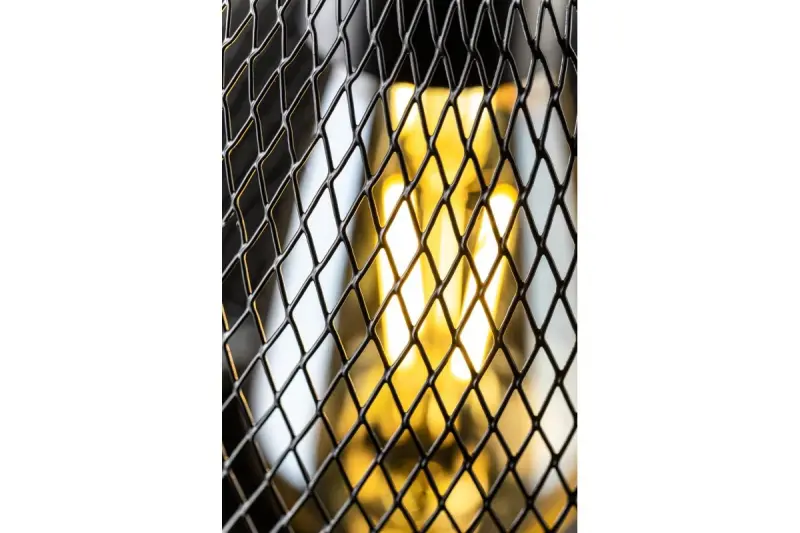 Decor Xalis Pendelleuchte schwarzer Drahtschirm mit Metallrand, Durchmesser 18,5 cm 7320