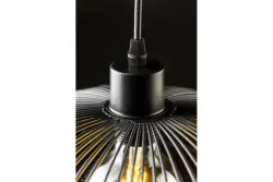 Dekor Reto Vintage Draht-Pendelleuchte Schwarz, 40 cm Durchmesser 4137