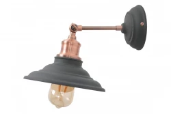 Decor Loret verstellbare Wandleuchte Anthrazit, 20 cm Durchmesser 7727