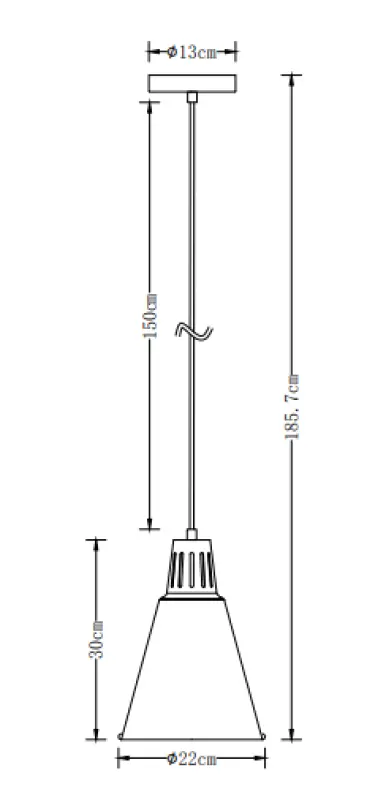 Decor Gianni stilvolle Pendelleuchte Grau-Kupfer, 22 cm Durchmesser 8051
