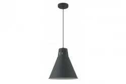 Decor Gianni stilvolle ganz schwarze Pendelleuchte 32 cm Durchmesser 8136