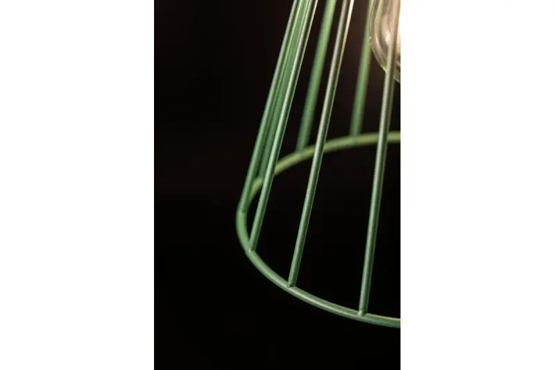 Dekor Kaliope modische Draht-Pendelleuchte Grün, 18 cm Durchmesser 8044