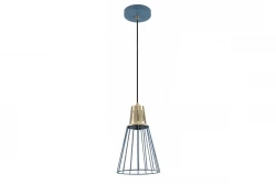Dekor Kaliope modische Draht-Pendelleuchte Blau, 18 cm Durchmesser 8266