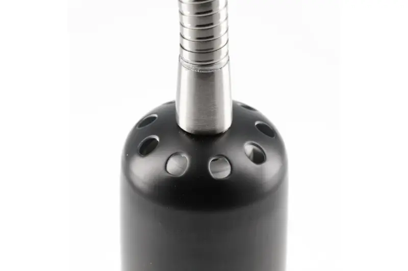 Dekor Etore schwarze Wandleuchte mit Metallarm, 11 cm Durchmesser 1860