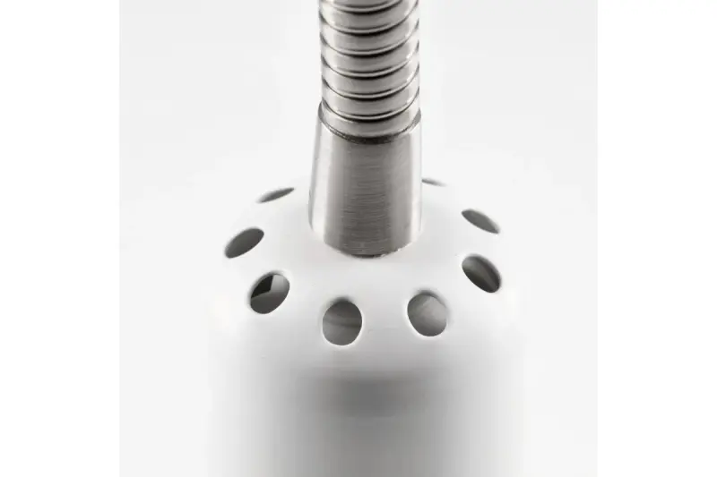 Decor Etore weiße Wandleuchte mit Metallarm, 11 cm Durchmesser 1952