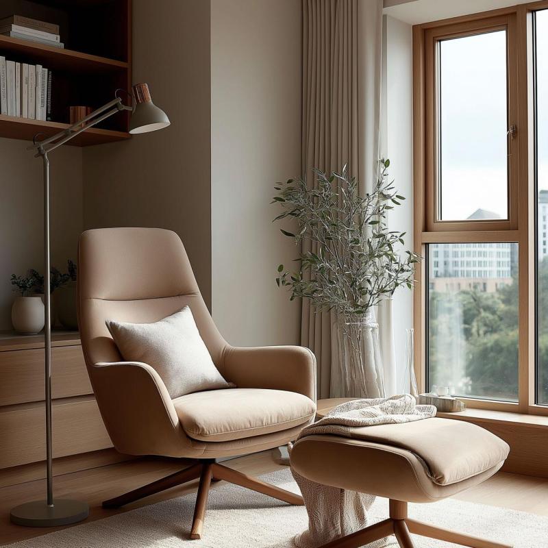 Decor Artemia graue Stehleuchte langer Metallarm, Durchmesser 16,5 cm 2300