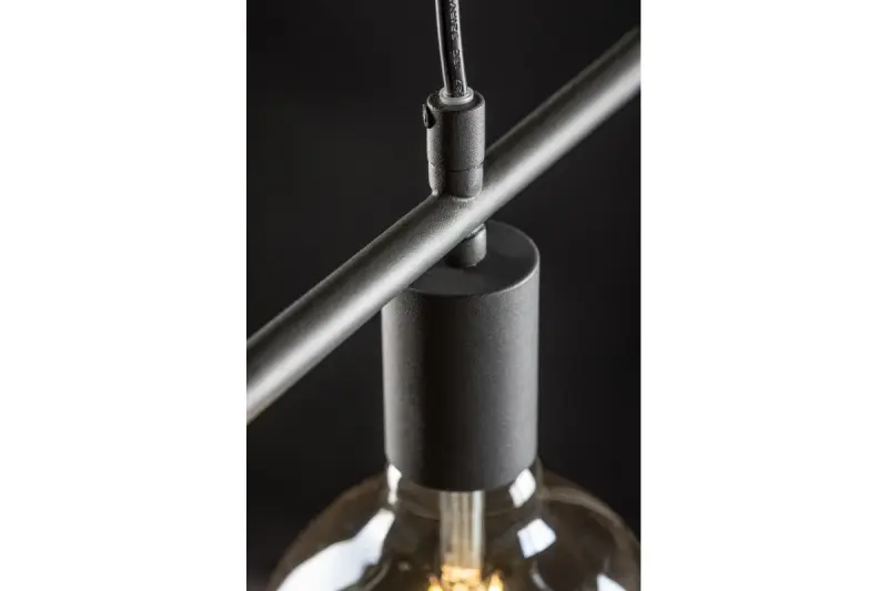 Dekor Lija graue Einpunkt-Pendelleuchte quadratisch 2836