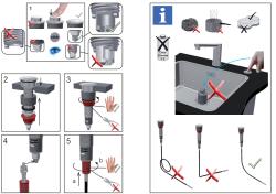 Franke Ablaufgarnitur für Spülen mit integriertem Ablauf (Turbo) mit automatischer Entleerung und Edelstahl-Druckknopf 1208957709