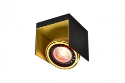 Decor Verso Deckenleuchte mit beweglichem Kopf, Schwarz-Gold,1 Leuchtmittel 4199