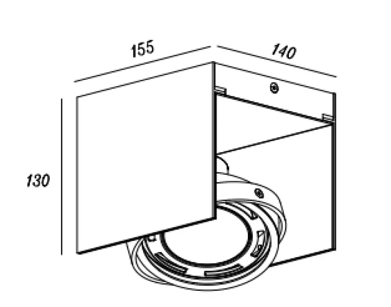Decor Verso Deckenleuchte mit beweglichem Kopf, Schwarz-Gold,1 Leuchtmittel 4199