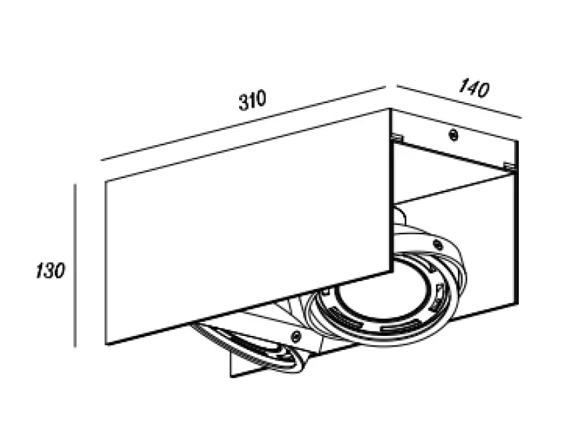 Decor Verso Deckenleuchte mit beweglichem Kopf, Schwarz-Gold, zwei Lichtquellen 4212