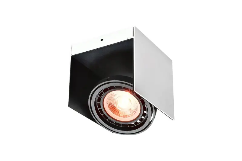 Decor Verso Deckenleuchte mit beweglichem Kopf, Schwarz-Weiß, 1 Leuchtmittel 4236