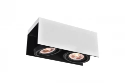 Decor Verso Deckenleuchte mit beweglichem Kopf, Schwarz-Weiß, 2 Lichtquellen 4250