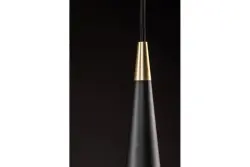 Decor Evi konische Aluminium-Pendelleuchte Schwarz 4410