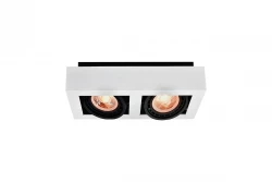 Decor Loid funktionelle weiße rechteckige Deckenleuchte mit 2 Lichtquellen 4663