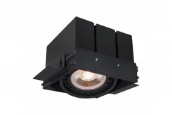 Decor Milo schwarze rahmenlose Deckeneinbauleuchte mit 1 Leuchtmittel 4731