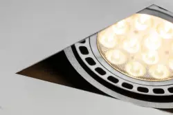 Decor Milo schwarze rahmenlose Deckeneinbauleuchte mit 2 Lichtquellen 4755