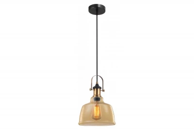 Decor Muscari II Pendelleuchte bernsteinfarben mit Metallic-Finish und Messingfassung 3565