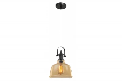 Decor Muscari II Pendelleuchte bernsteinfarben mit Metallic-Finish und schwarzer Lampenfassung 3732
