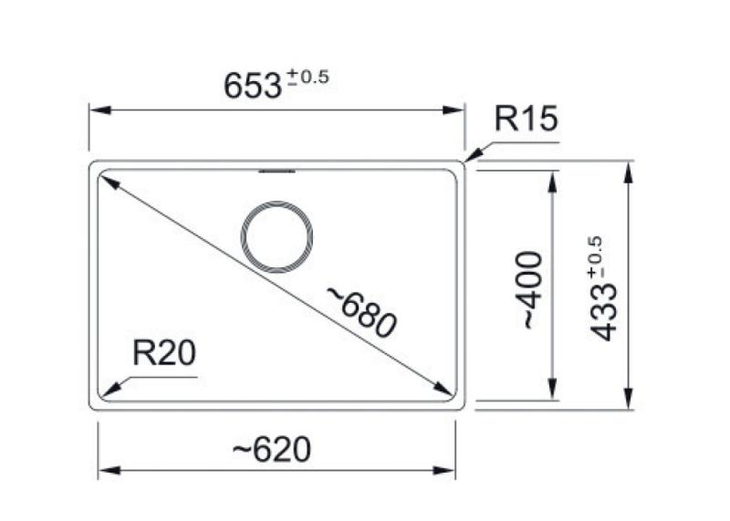 Franke Maris MRG 210-62 Fragranite Polarweiß Spüle Flach Einbau