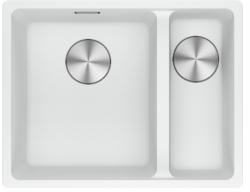 Franke Maris MRG 160-34-15 Fragranite Polar White Spüle Becken Links Unterbau