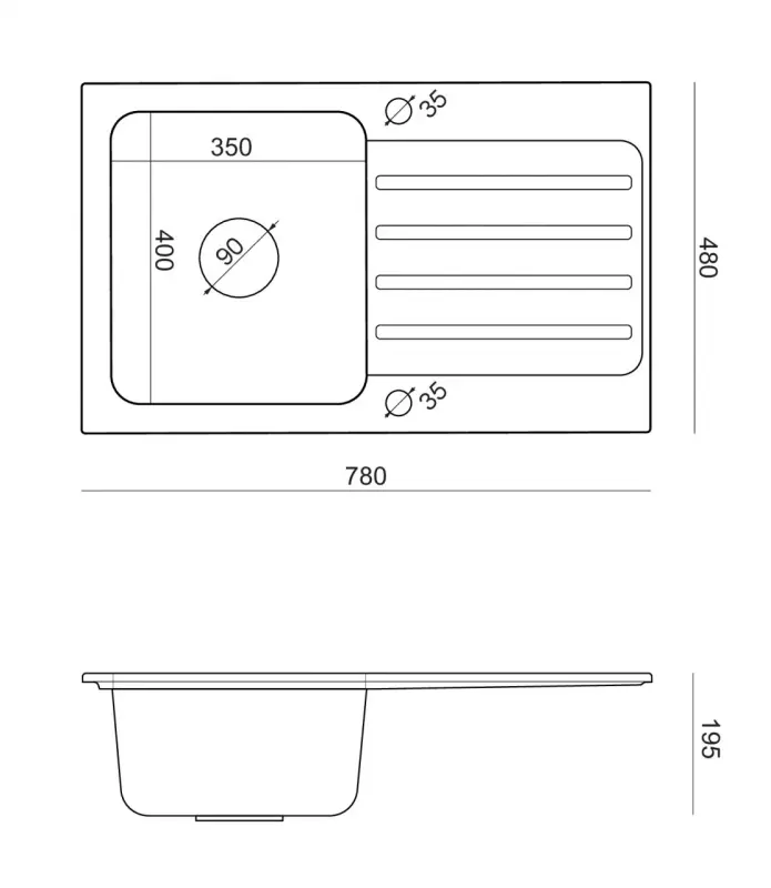 Quadri Fusion Edelstahl-Spüle mit Abtropffläche aus silbernem Granit 78x48, reversibel, Oberflächen-Einbau 1208957877