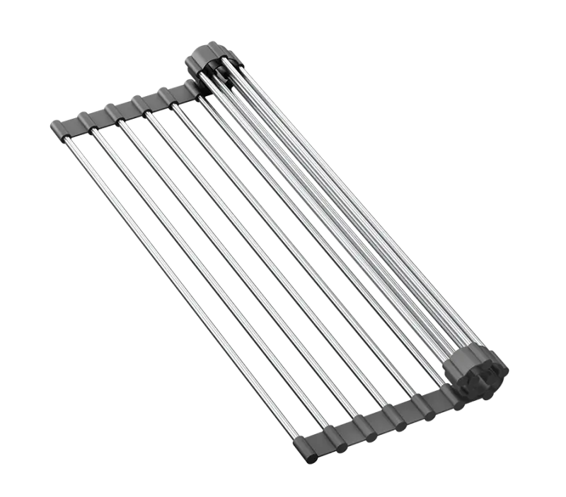 Quadri Durham weißer Granitaufbau-Spülbecken 595x500 mit Seifenspender, Schneidebrett, Rollmatte, Einsatzbecken und Rollmatte 1208957903