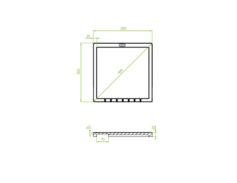 Aquadesign Unix Multifunktions-Spülabtropfer 35x35cm Schwarz 1208958214