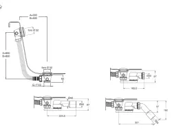 Waterevolution Badewannenüberlauf mit Push-to-Open, Gun Metal 1208958403