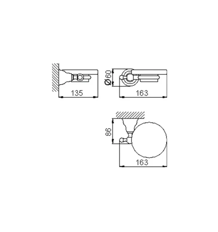 Huber Croisette Classic Seifenhalter Edelstahl-Keramik 4022.01H.AC