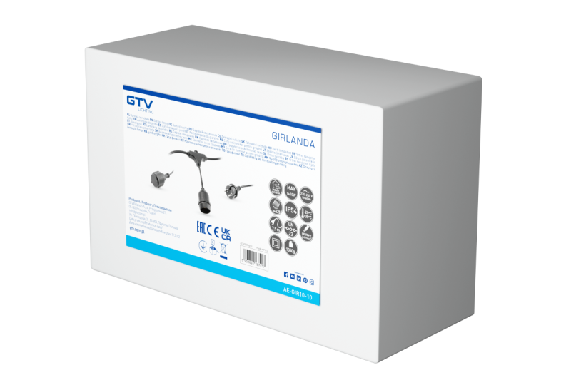 Decor Garten Girlande 10m AC220-240V 50-60Hz 10xE27 2x0 75mm 1208958646