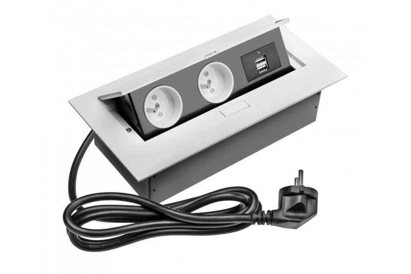 Rechteckige versenkte Steckdose 1208958687