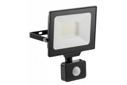 G-TECH LED Flutlicht mit Bewegungssensor, 30W, 3000lm, AC220-240V, 50/60 Hz, PF>0,9, RA>80, IP65, 120°, 6000K, schwarz 1208959177