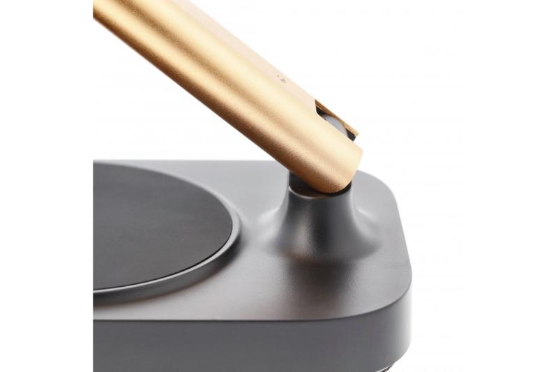 Decor Schreibtischlampe Bressi 8W 450lm AC220-240V 3-CCT Wireless Charging USB PF>0 5 RA>80 Schwarz / Gold 1208962479