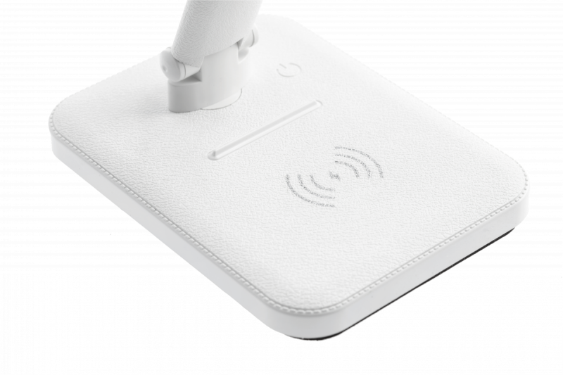 Decor IZUKA LED-Schreibtischlampe 6W 400lm AC220-240V 50/60Hz CCT induktives Ladegerät weiß 1208962496