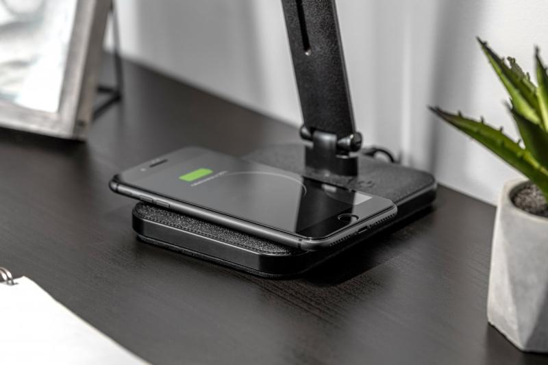 Decor IZUKA LED-Schreibtischlampe 6W 400lm AC220-240V 50/60Hz CCT induktives Ladegerät schwarz 1208962497