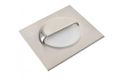 Decor LED Treppenbeleuchtung ESCADA KB DC12V quadratisch mit mattierter Abdeckung 0,8W 70lm 4000K Edelstahlkabel 150cm.