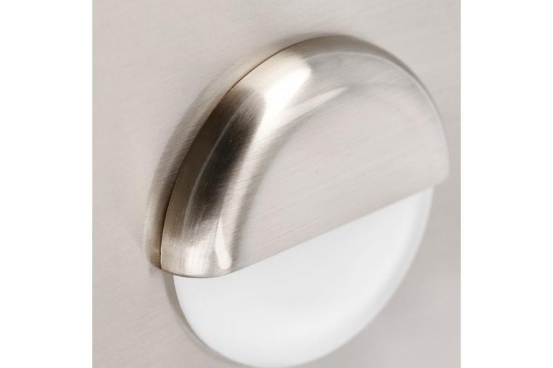 Decor LED Treppenleuchte ESCADA OB DC12V rund mit mattem Abdeckung 0,8W 70lm 4000K Edelstahlkabel 150cm