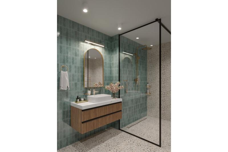 Decor LED-Leuchte Catania 600mm 12W AC220-240V 50/60Hz 4000K IP44 RA >80 960lm Schwarz 1208962887