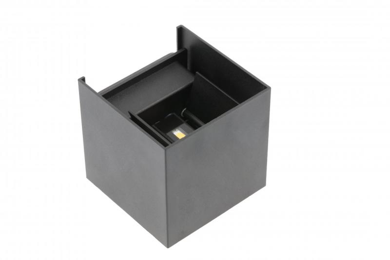 Decor MISSOURI-K LED-Lampe 7W 540lm AC220-240V 50/60 Hz PF>0,5 Ra≥80 IP54 IK08 4000K quadratisch schwarz 1208962994