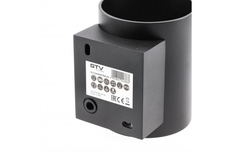 Decor Wandbefestigung CAMPIONE Aluminium G9 IP20 max. 40W IP20 rund schwarz 1208963851