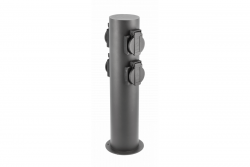 Decor Gartenpfosten CORTA-P 36 IP54 AC220-240V 50-60Hz 4*Schucko-Steckdose max.3500W Graphit 1208963859